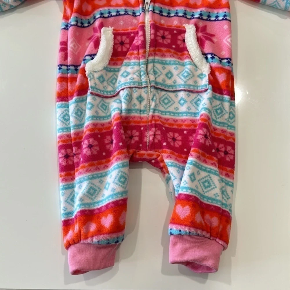Colorful fleece onesie
